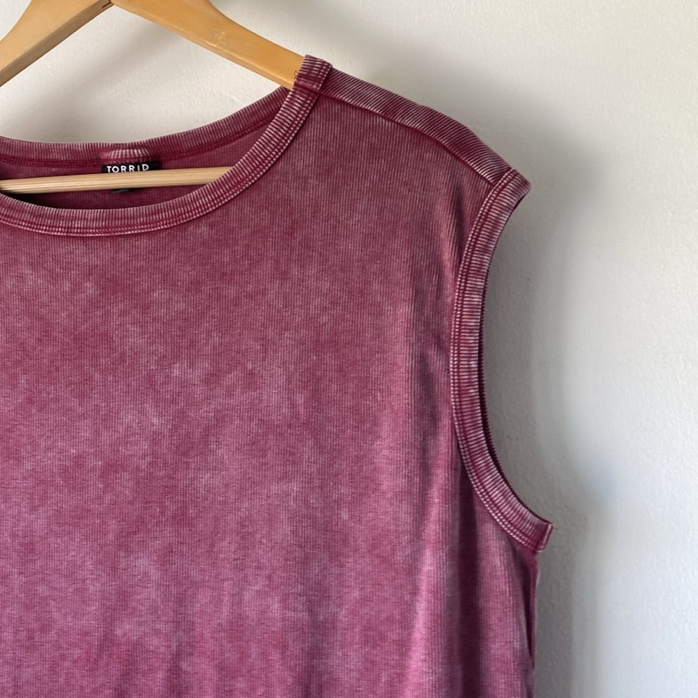 Torrid 1X Rib High Neck Muscle Tank Top - Picture 8 of 13